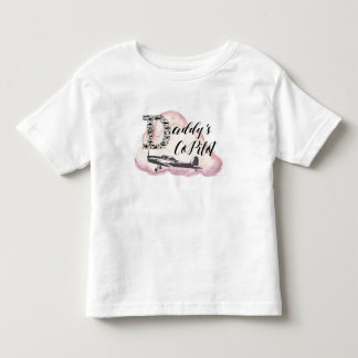Daddy's Copilot, Toddler Tshirt, Airplane Kids T-shirt