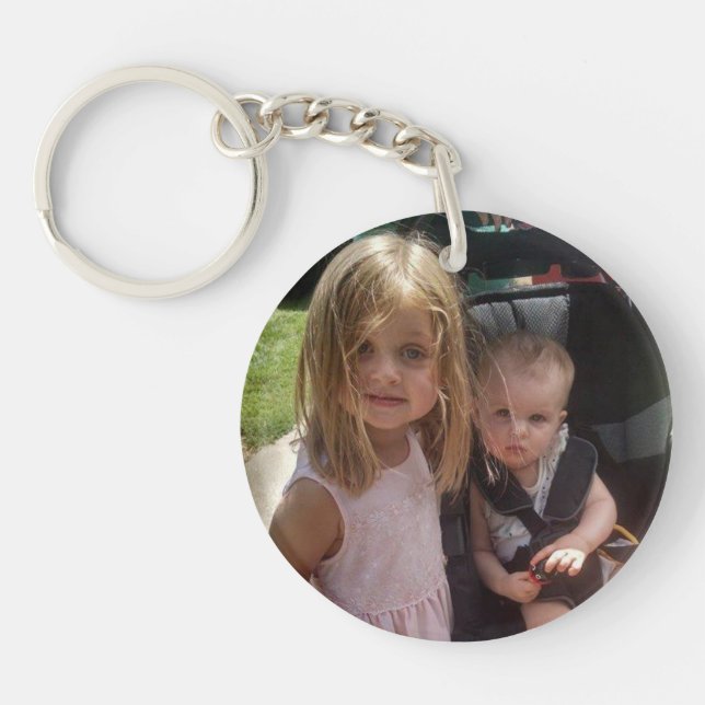 Daddy's Darlings Children's Photo Key Chain (Front)