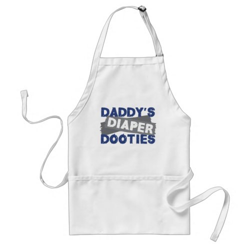 Daddys Diaper Dooties Funny Shower Gift Adult Apron