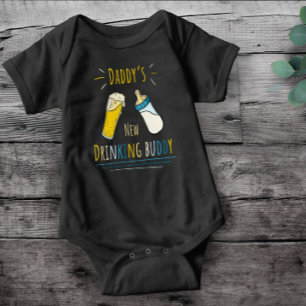 Daddy's drinking buddy baby bodysuit