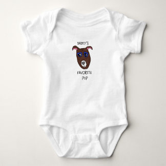 "Daddy's Favorite Pup" Baby Bodysuit