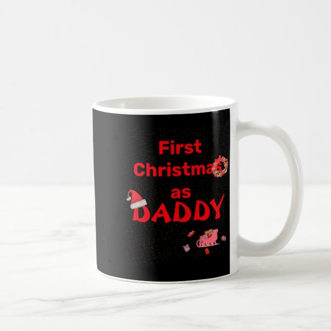 Daddys First Christmas Swea  Coffee Mug (Right)