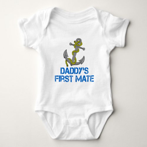 Daddys First Mate Baby Bodysuit