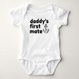 Daddy's First Mate Baby Bodysuit