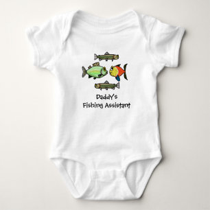 Daddy's Fishing Assistant Baby Shirt  Customize It