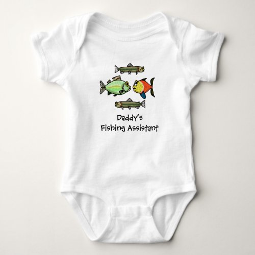Daddys Fishing Assistant Baby Shirt  Customize It