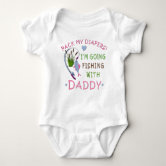 Daddy's Fishing Buddy Onesies® Bodysuit New Fishing Buddy Pack My Diapers  I'm Going Fishing With Daddy Baby Girl Fathers Day Baby 