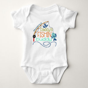 Daddy's Fishing Buddy Personalized baby onsie Baby Bodysuit