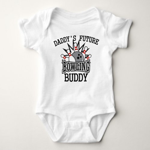 Daddys Future Bowling Buddy Baby Bodysuit