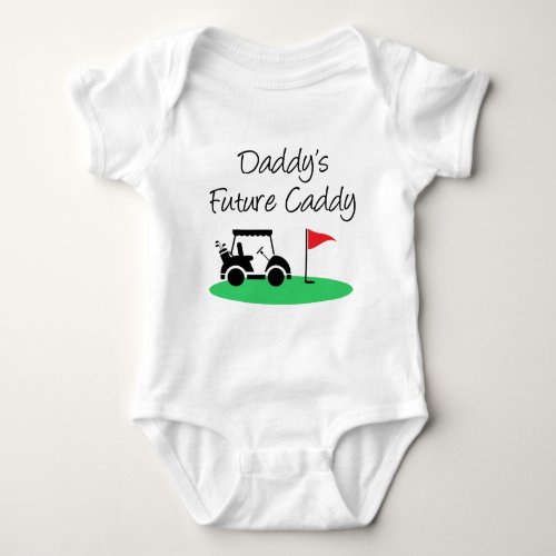 Daddys Future Caddy Golf Baby Bodysuit