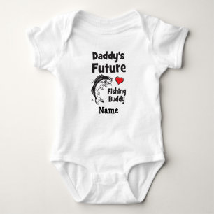 Daddy's Future Fishing Buddy Baby Bodysuit