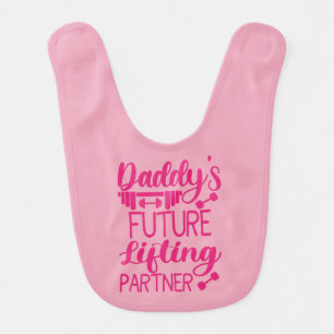 Daddy's Future Lifting Partner Baby Bib