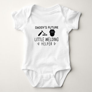 Daddy's Future Little Welding Helper Welding Work Baby Bodysuit