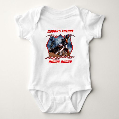 Daddys future motocross riding buddy baby bodysuit