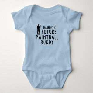 Daddy's Future Paintball Buddy Paintballing Baby Bodysuit