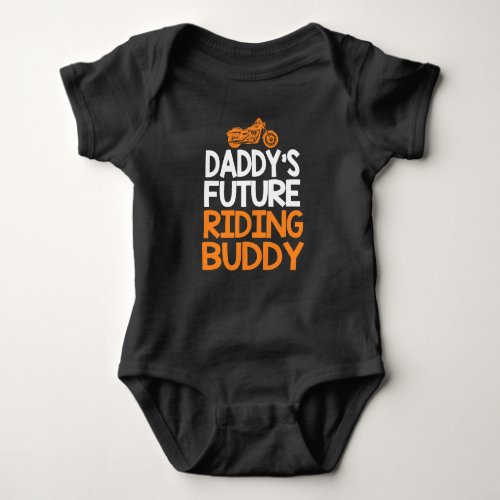 Daddys Future Riding Buddy Baby Bodysuit