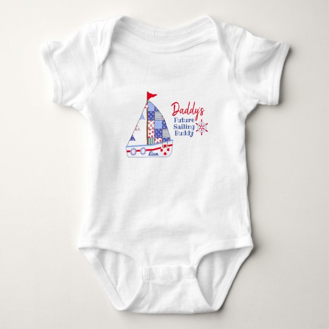 Daddy's Future Sailing Buddy Bodysuit (Front)