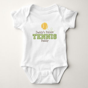 Daddy's Future Tennis Buddy Baby Bodysuit