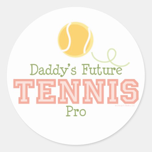 Daddys Future Tennis Pro Sticker