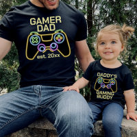 Daddy's Gaming Buddy Father Child Gamer Matching