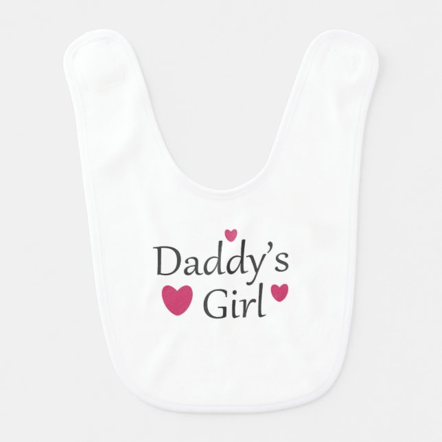 Daddy's Girl Baby Bib (Front)