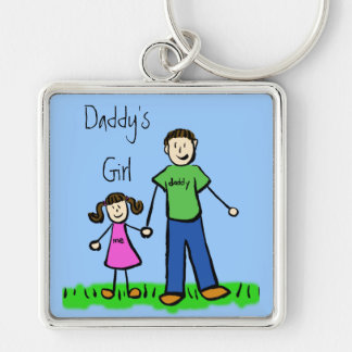 Daddy's Girl Brunette Keychain (Customize)