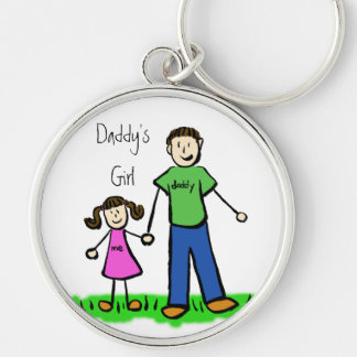 Daddy's Girl Brunette Keychain (Customize)