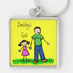 Daddy's Girl Brunette Keychain (Customize)