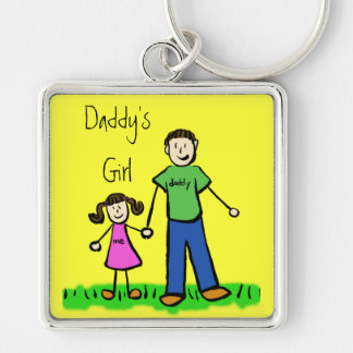 Daddy's Girl Brunette Keychain (Customize)