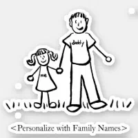 Daddy's Girl Custom Dad & Daughter Decal Stickers
