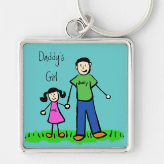 Daddy's Girl Drawing Keychain