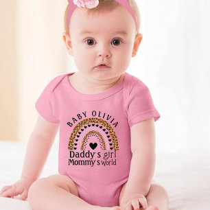 Daddy's Girl Mommy's World   Mommy  Baby Bodysuit