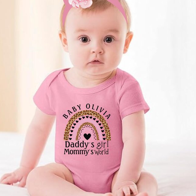 Daddy's Girl Mommy's World|  Mommy  Baby Bodysuit (Creator Uploaded)