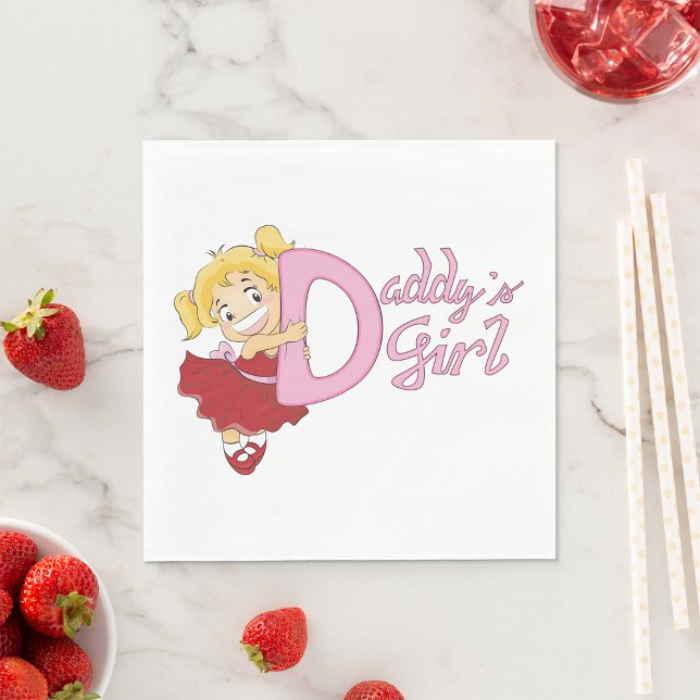 Daddys Girl Paper Napkins (Creator Uploaded)