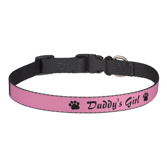 Daddy's Girl Pet Collar (Front)