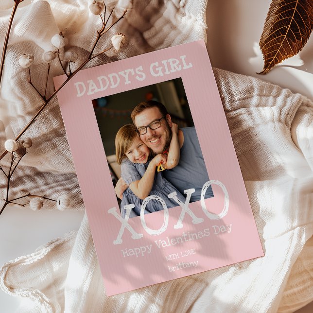 Daddy's Girl | Photo | Hugs And Kisses Valentines Holiday Card (Creator Uploaded)