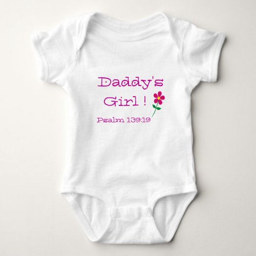 Daddys Girl Psalm 13919 Collection Baby Bodysuit