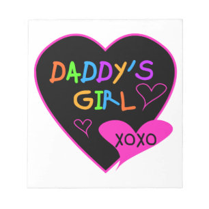 Daddy's Girl T Shirts, Mugs, Pillows, Stationary Notepad