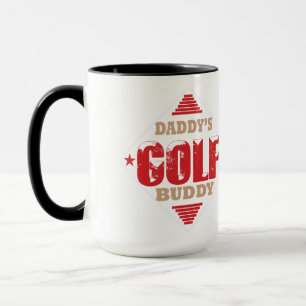 Daddys Golf Buddy Vintage Sport Distressed Coffee Mug