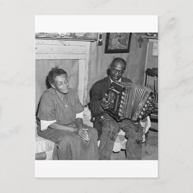 Daddy's Got A Squeezebox: 1940 Postcard (Front)