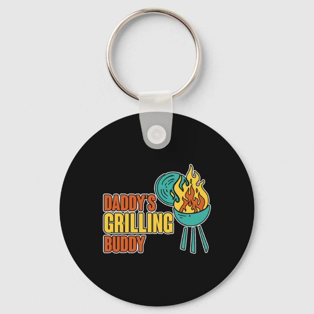 Daddy's Grilling Buddy Family Bbq Mastercl ---  Keychain (Front)