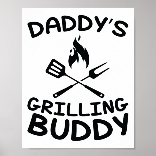 Daddy's Grilling Buddy - Kids Bbq  Poster (Front)