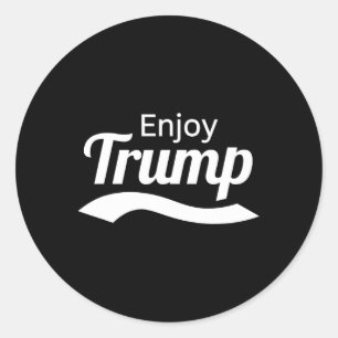 Daddy's Home Enjoy Trump Funny Tee Republicans Con Classic Round Sticker