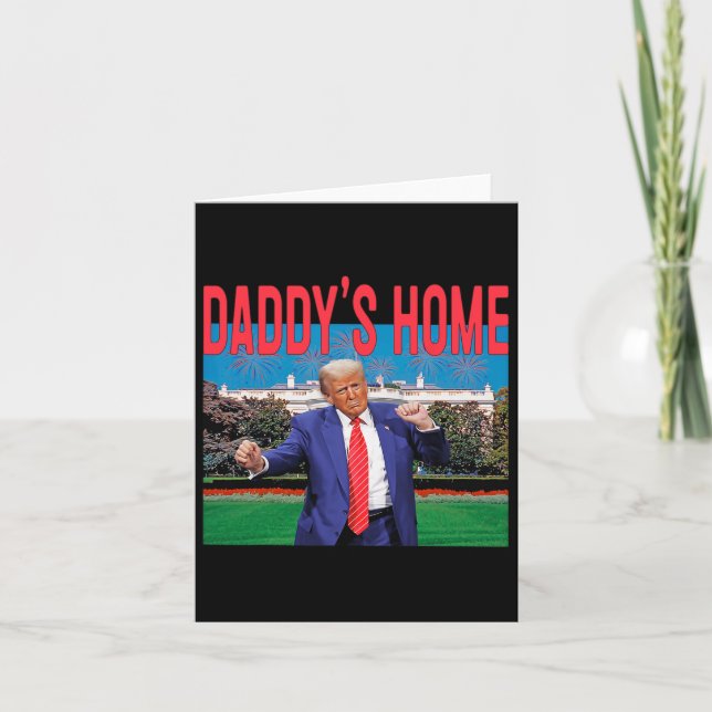 Daddy's Home Trump Pink Trump 2024 Take America Ba Card (Front)
