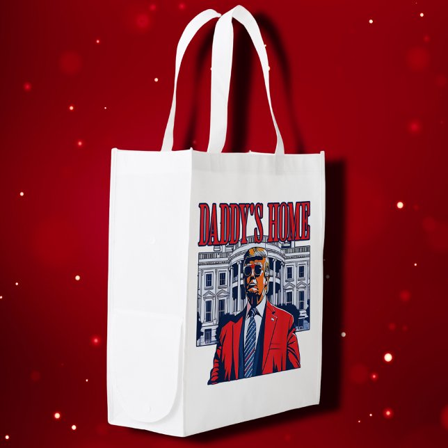 Daddy's Home Trump | White House Trump Gift Grocery Bag (Creator Uploaded)