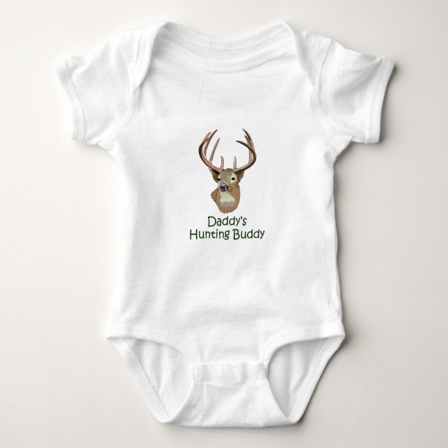 DADDYS HUNTING BUDDY BABY BODYSUIT (Front)