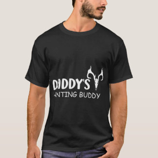 Daddy'S Hunting Buddy Funny Boy Girl Toddler Deer  T-Shirt