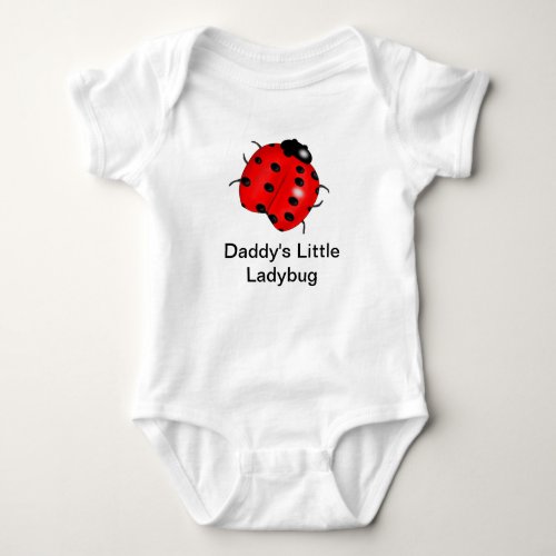 Daddys Ladybug Baby Bodysuit