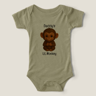 Daddy's LiL Monkey One Piece Infant T-shirt