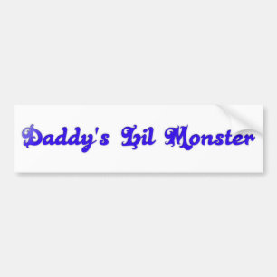 daddy's lil monster bumper sticker
